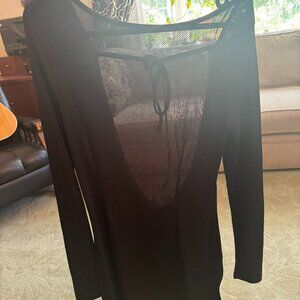 Tags on Medium Black Backless Bodycon Mini Dress